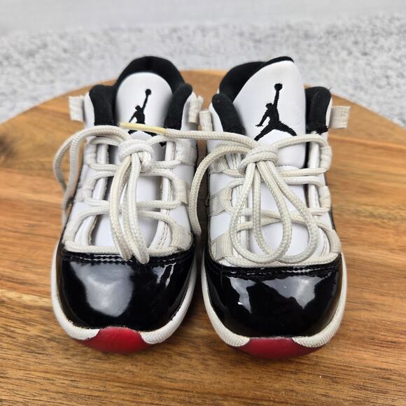 Jordan 11 Retro Low Concord Bred TD Casual Daily Sneaker Kids 6c 505836-160 - Picture 6 of 12